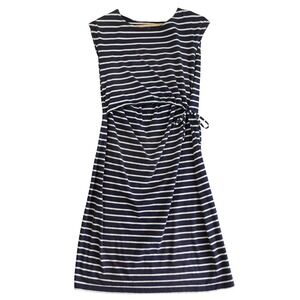 Boob Design Maternity Nursing Dress Womens M Blue White Striped Organic Cotton